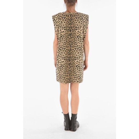 All Saints Coni Tank Leopard Print Dress - Picture 1 of 16